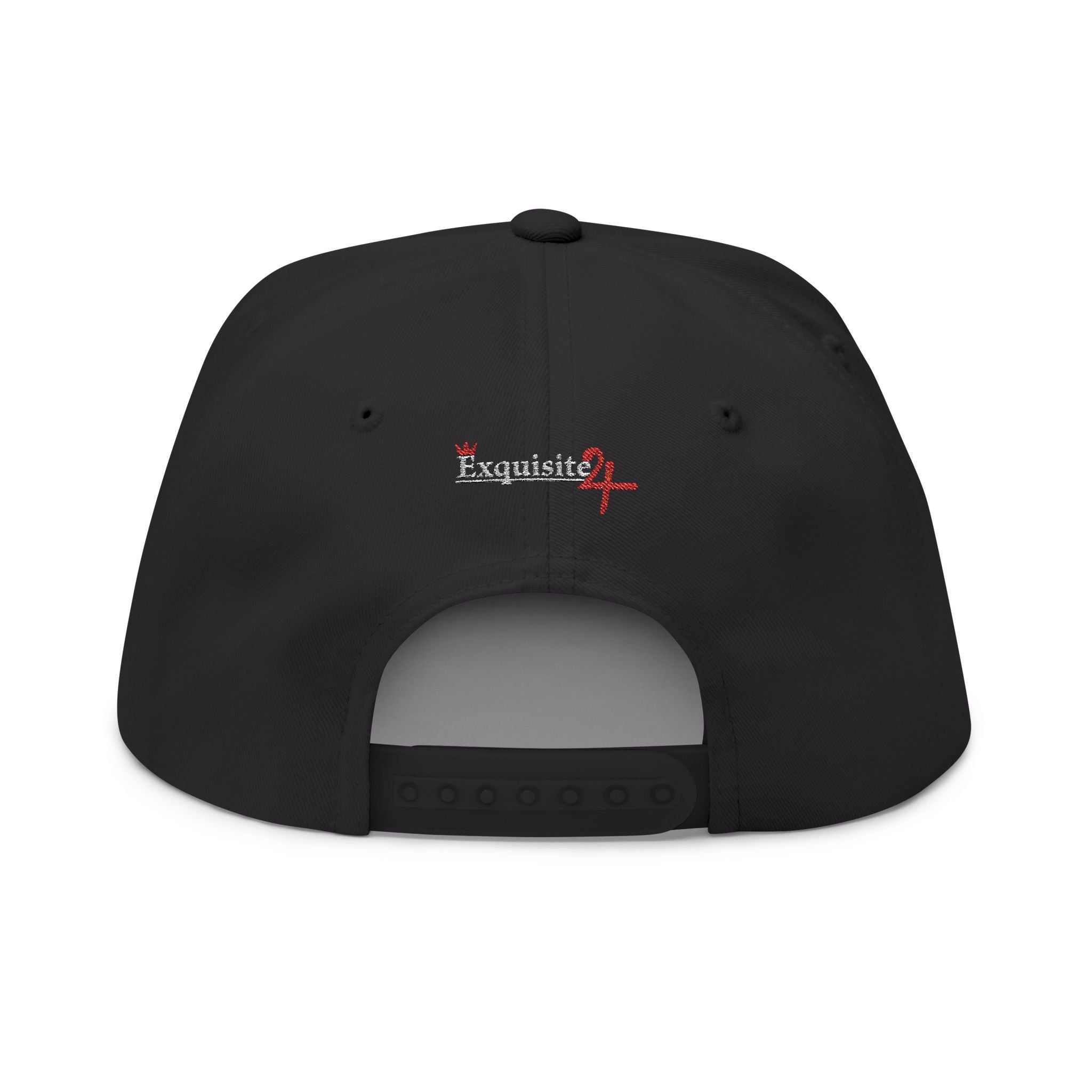 Classic Exquisite 24 Embroidered Flat Bill Cap