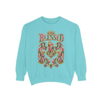 "BLESSED" Floral Angel Women's Sweatshirt