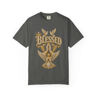 Gold "BLESSED" Graphic T-Shirt