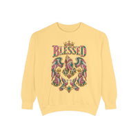 "BLESSED" Floral Angel Women's Sweatshirt
