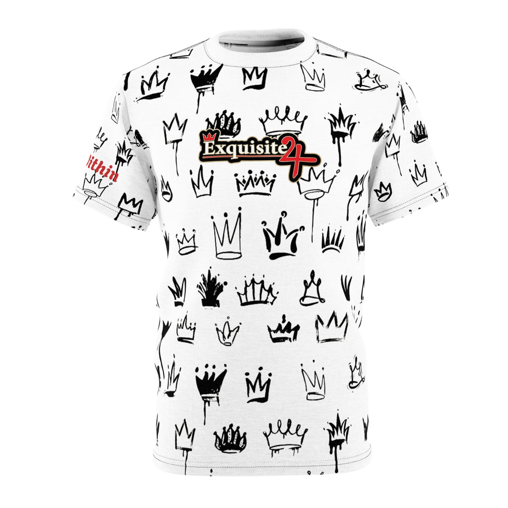 Crown Graffiti All-Over Print Tee — Exquisite 24 Logo