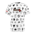 Crown Graffiti All-Over Print Tee — Exquisite 24 Logo