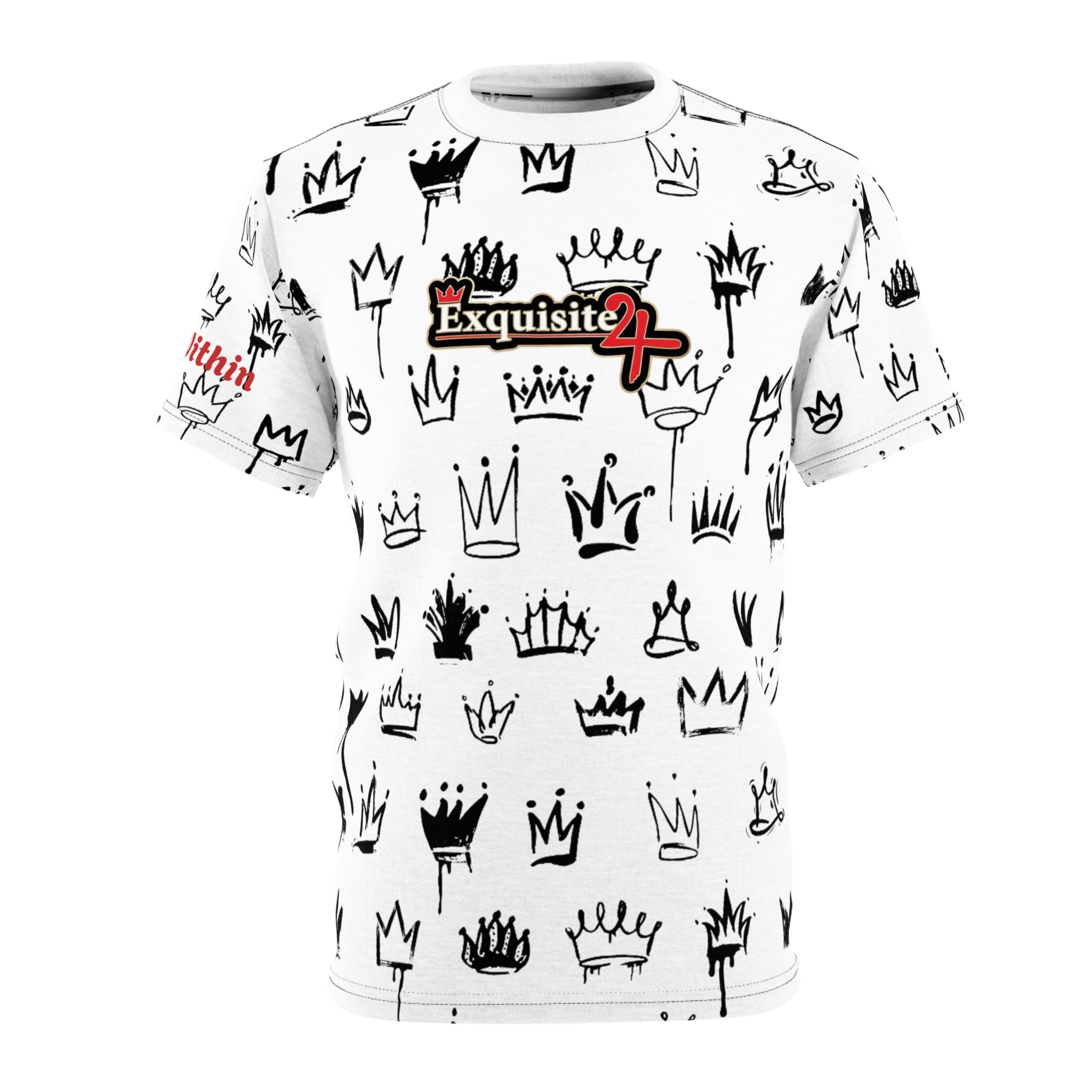 Crown Graffiti All-Over Print Tee — Exquisite 24 Logo