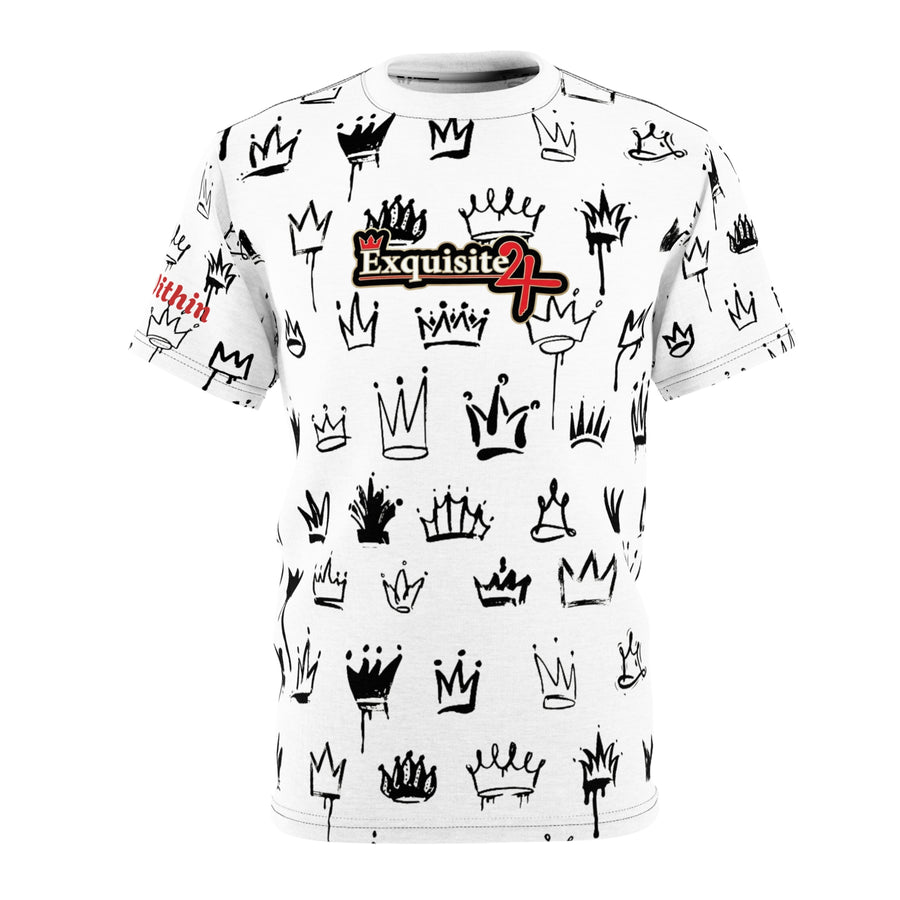 Crown Graffiti All-Over Print Tee — Exquisite 24 Logo