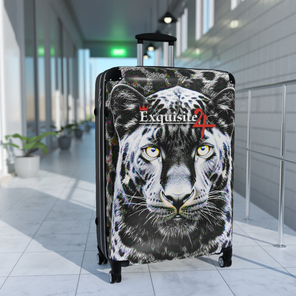Tiger Face Carry-On Suitcase – "Exquisite 24" Travel Luggage with Bold Wildlife Print