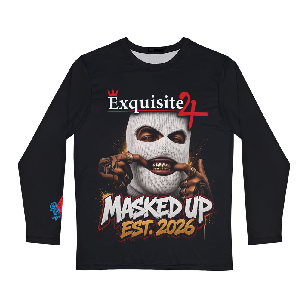 Men's 'Masked Up Est. 2026' Long Sleeve Shirt