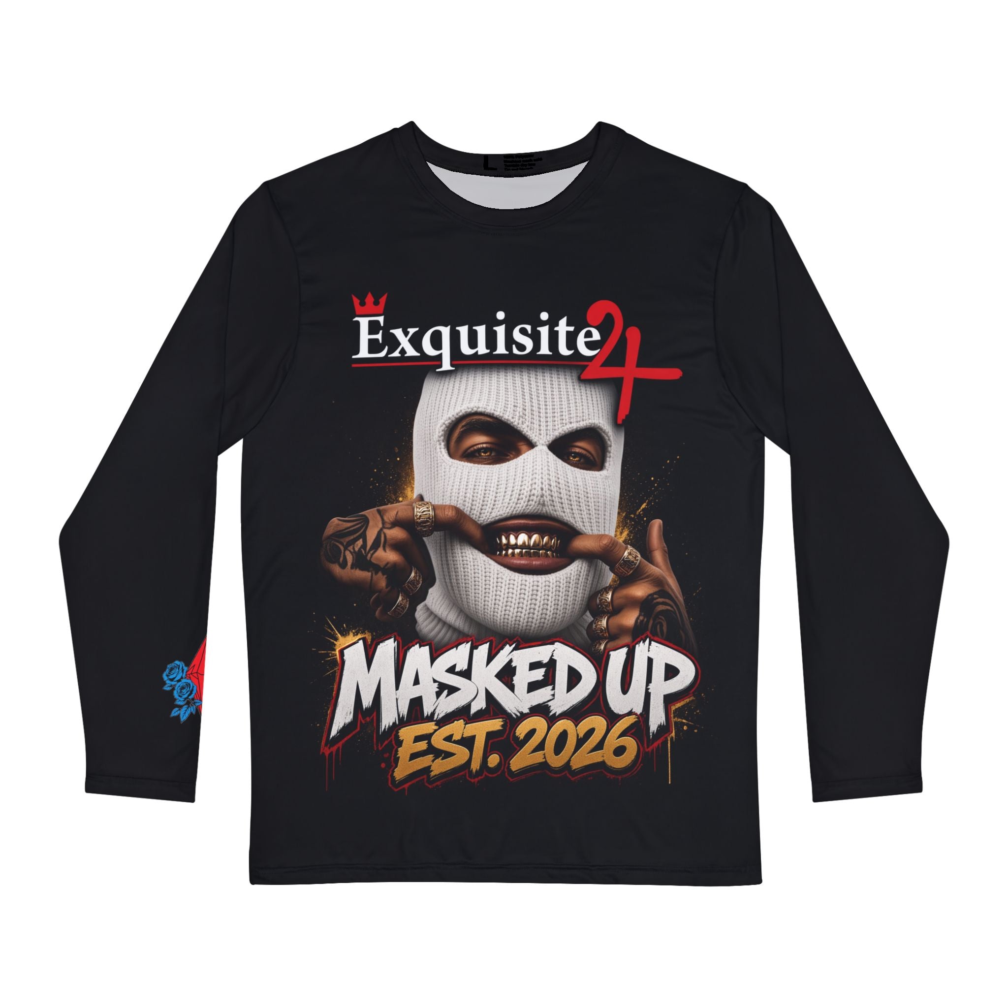 Men's 'Masked Up Est. 2026' Long Sleeve Shirt