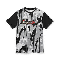 Exquisite 24 Black & White Camo Drip Tee