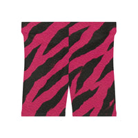 Pink Tiger Stripe Biker Shorts