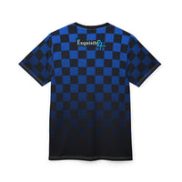 Blue Checkered 'Exquisite 24' Graphic Tee