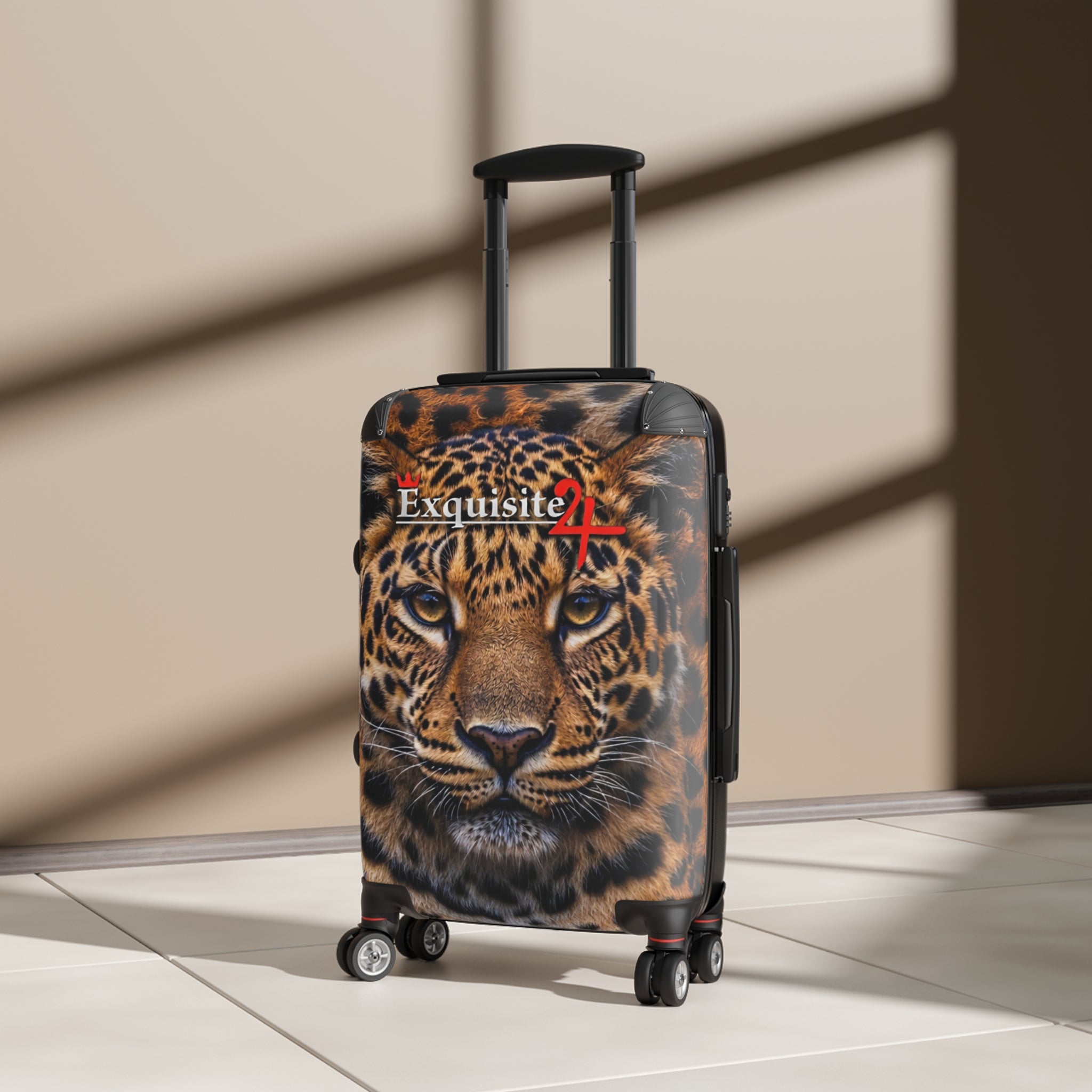 Leopard Face Carry-On Suitcase — Exquisite 24 Travel Luggage
