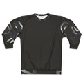 Geometric Black Crewneck Sweatshirt