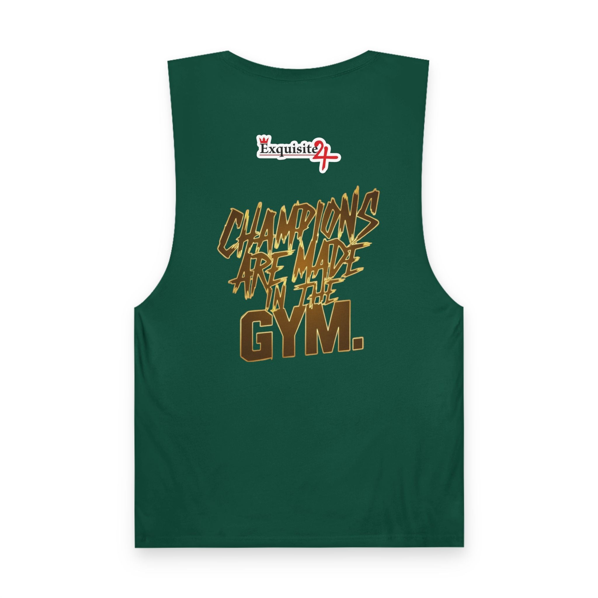 'Champions Are Made in the Gym' Weightlifting Graphic Tank