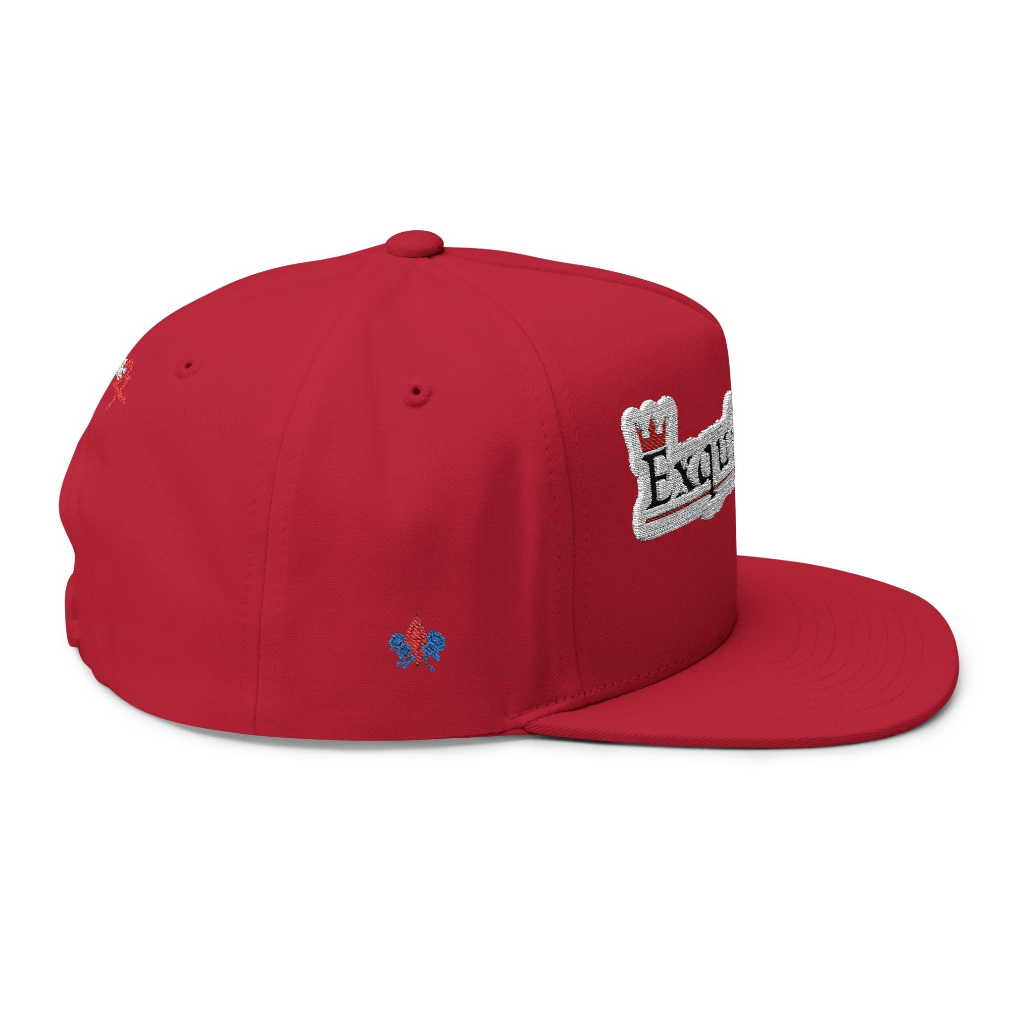 Classic Exquisite 24 Embroidered Flat Bill Cap