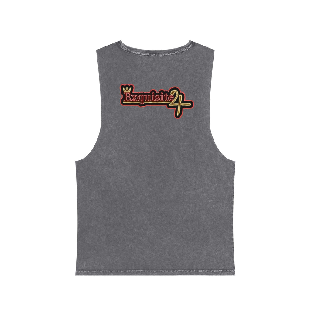 Pineapple Print Stonewash Tank Top