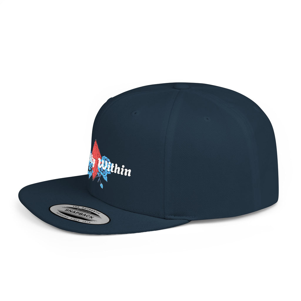 'Royalty Within' Embroidered Flat Bill Snapback Cap