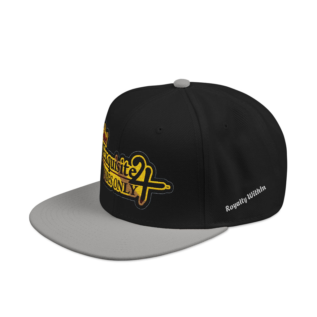Exquisite 24 VIBES ONLY Embroidered Snapback Hat — Vintage Script Logo Streetwear Cap