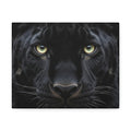 Black Panther Wall Canvas — Intense Close-Up Stretched Canvas Art