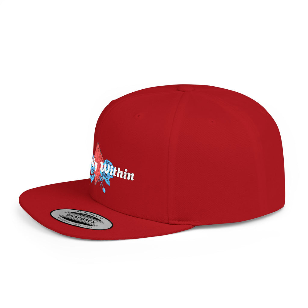 'Royalty Within' Embroidered Flat Bill Snapback Cap