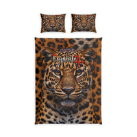 Leopard Face Cotton Duvet Cover Set