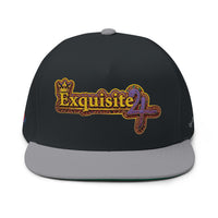 Exquisite 24 Embroidered Floral Patch Flat Bill Cap