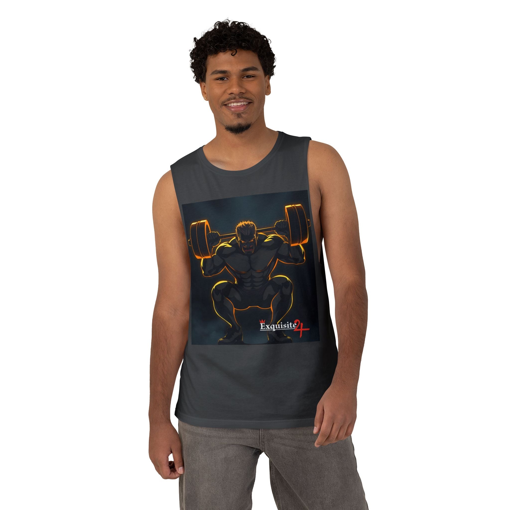 'Champions Are Made in the Gym' Weightlifting Graphic Tank