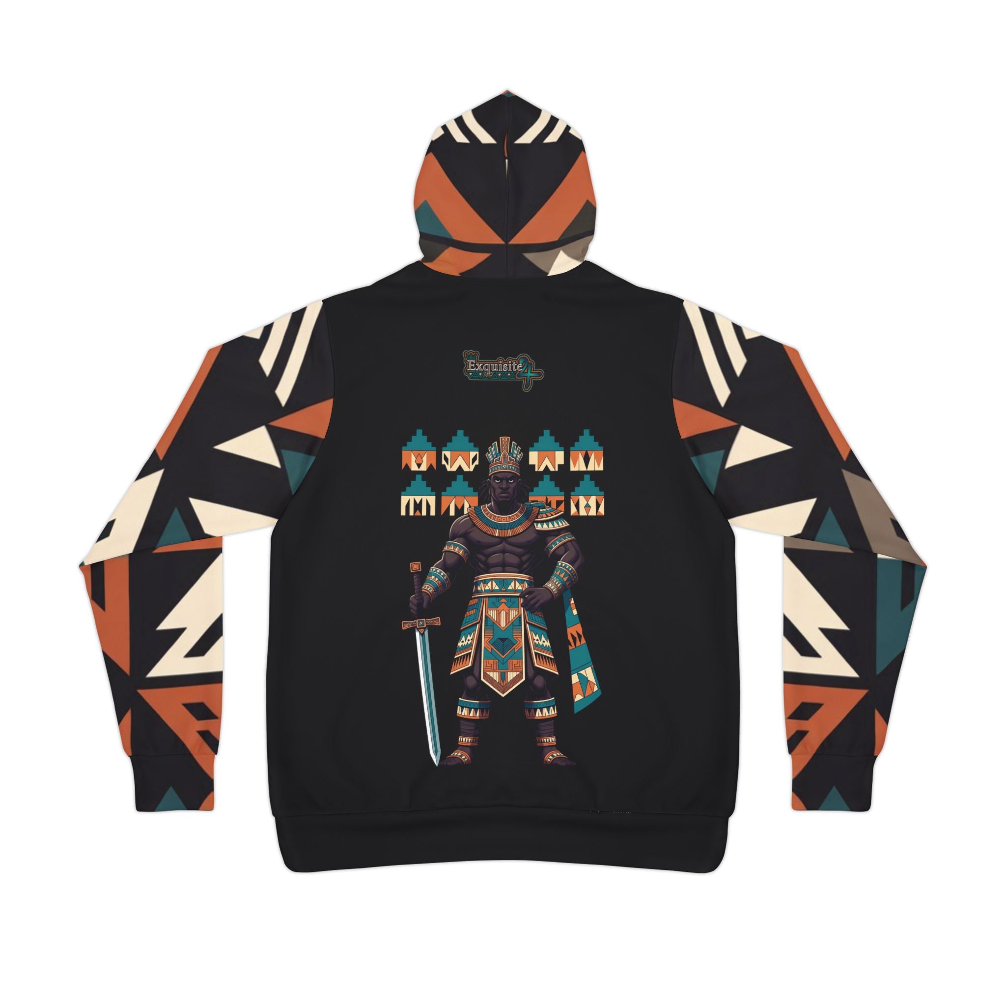 Aztec Warrior Geometric Athletic Hoodie