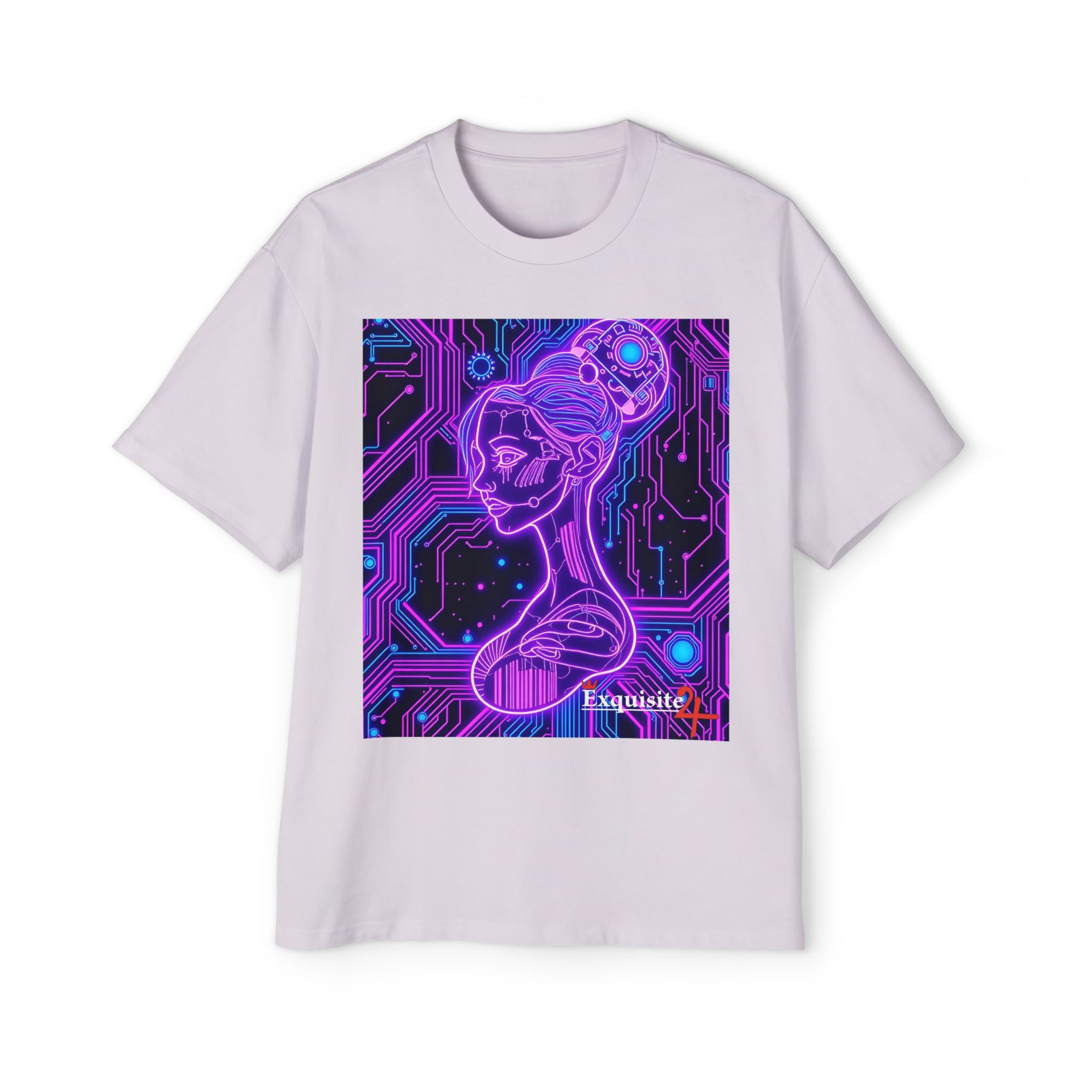 Cyberpunk Goddess Graphic Tee Oversized Men's T-Shirt
