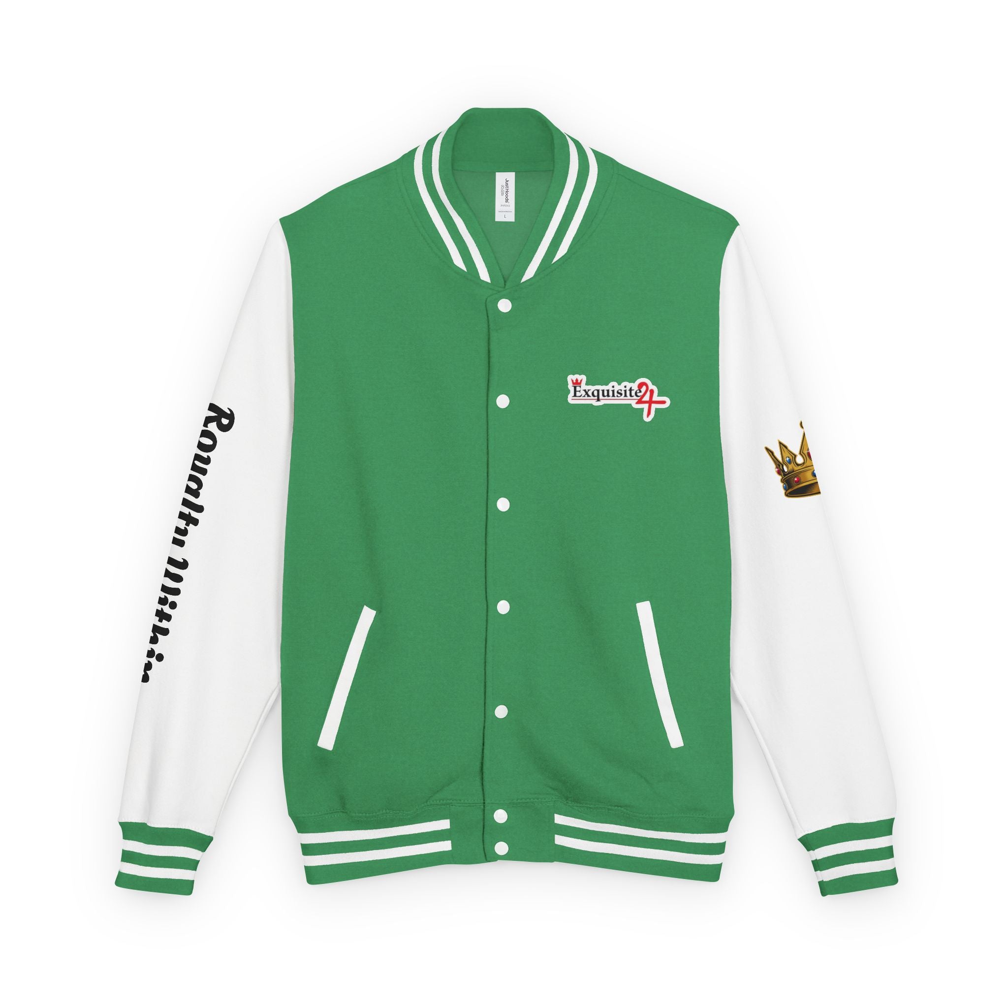 Exquisite 24 Royalty Within Emblem Varsity Jacket