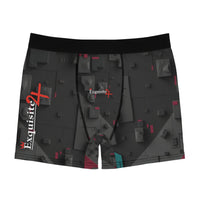 Exquisite 24 Geo Logo Boxer Briefs — Men's Patterned All-Over-Print Underwear