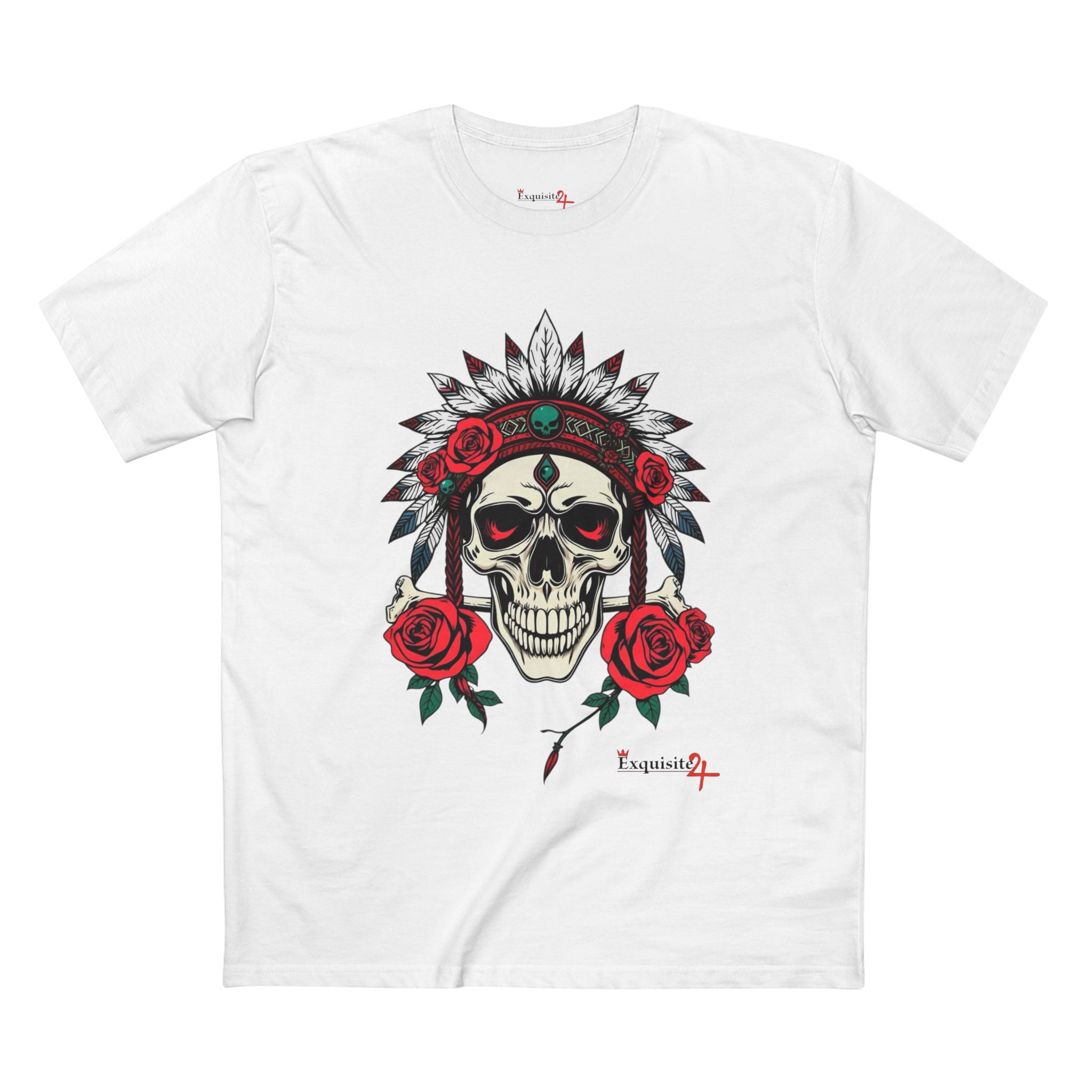 Rose Warrior Skull Graphic Tee