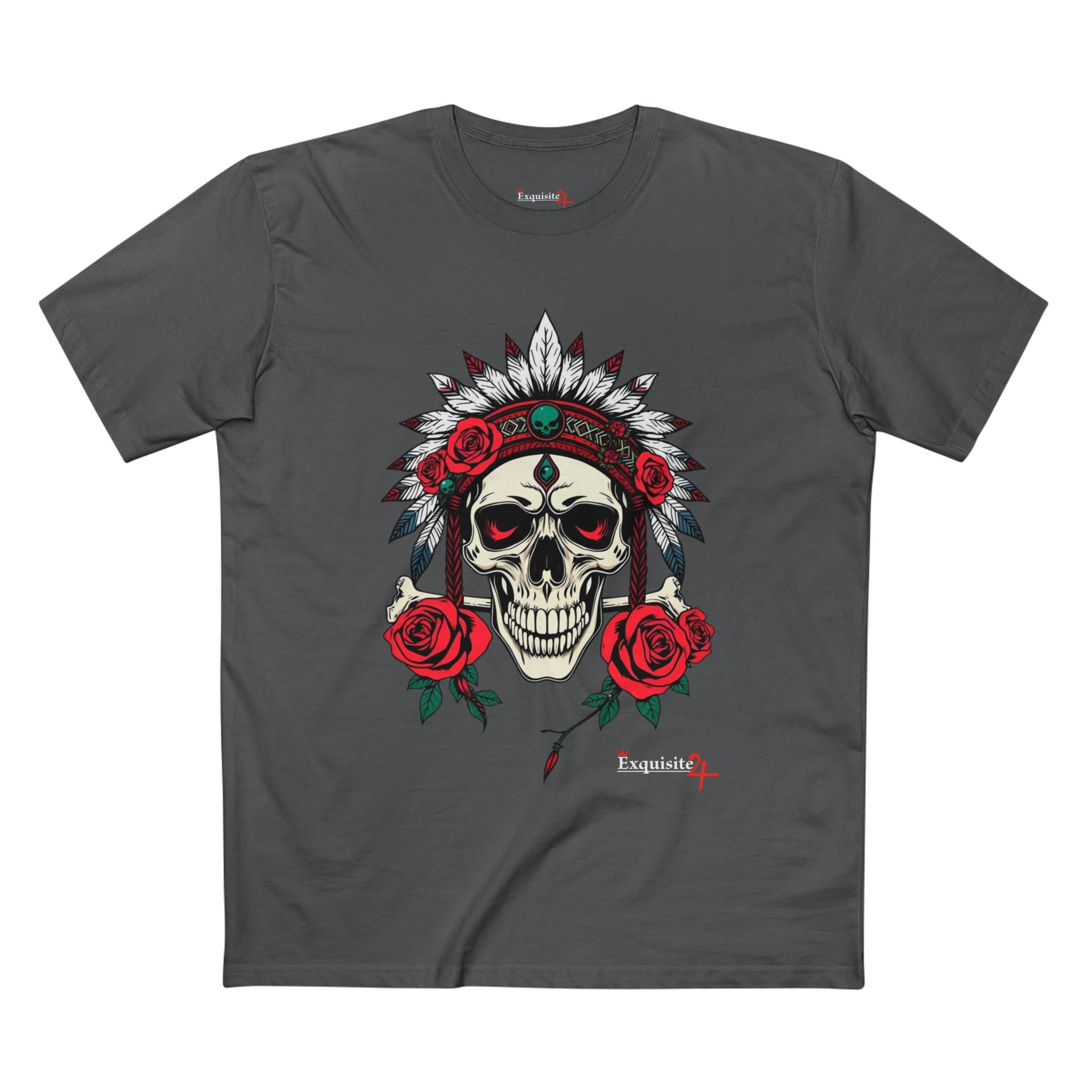 Rose Warrior Skull Graphic Tee