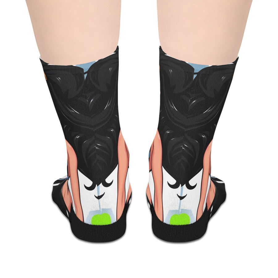 Vintage Pinup Twins Mid-Length Socks
