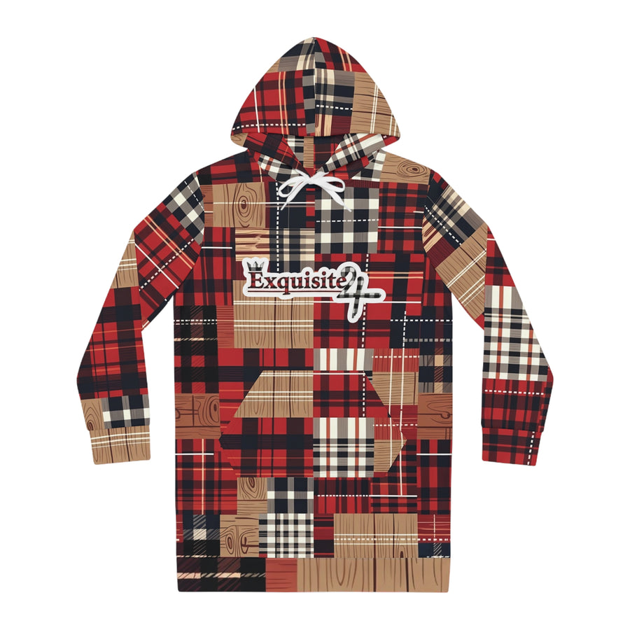 Plaid Hoodie Dress