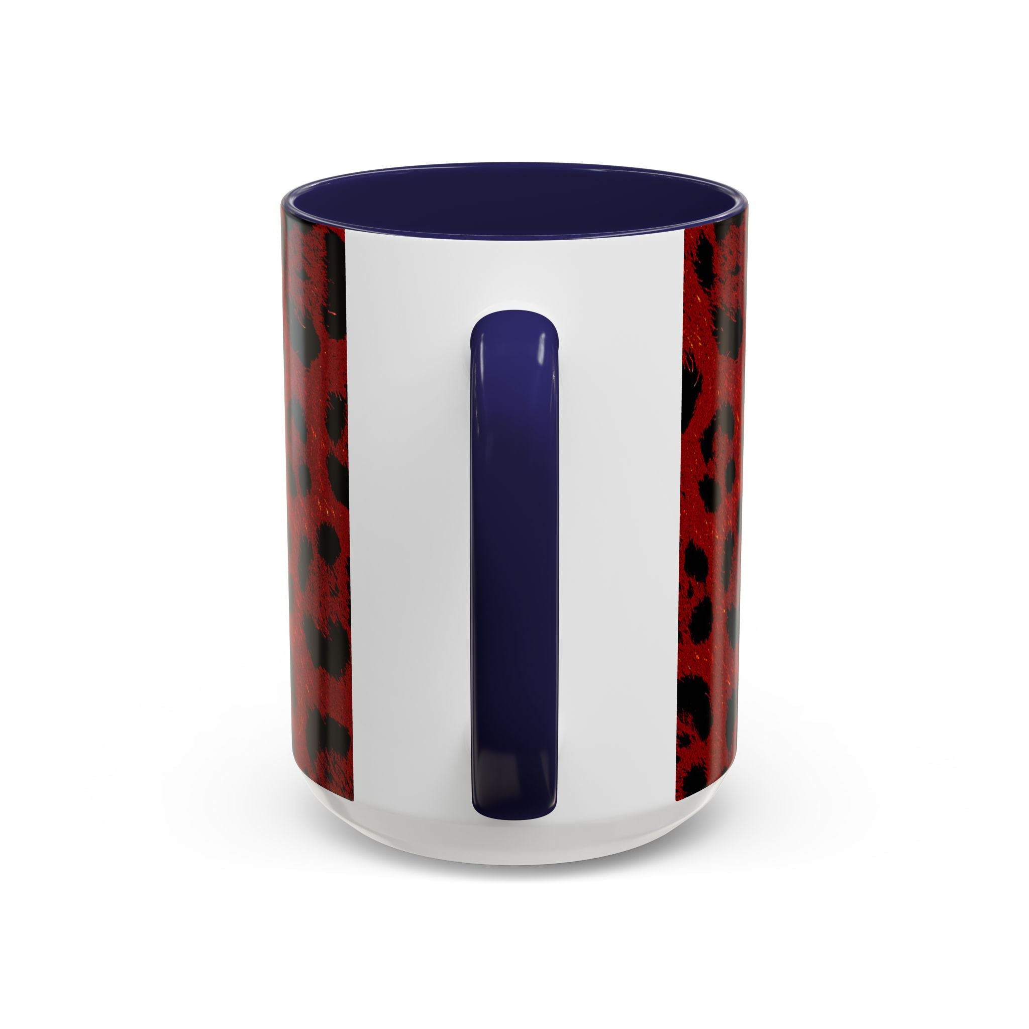 Red Leopard Print Accent Coffee Mug (11/15oz)