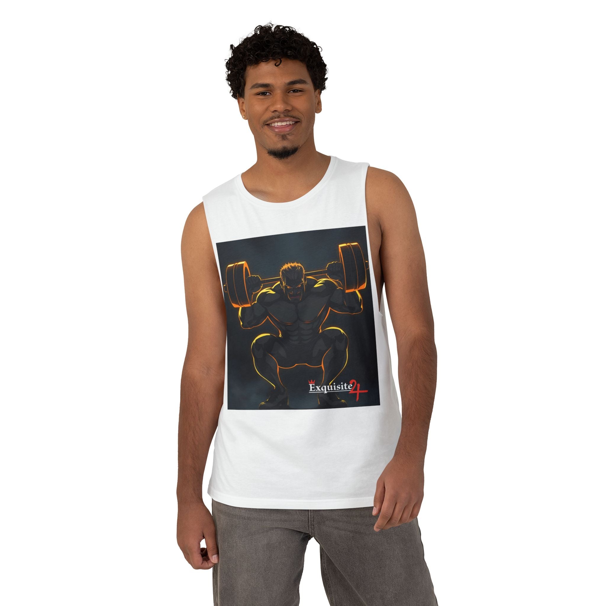 'Champions Are Made in the Gym' Weightlifting Graphic Tank