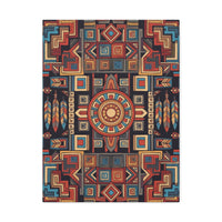 Southwestern Geometric Canvas Art — Tribal Mandala Wall Decor