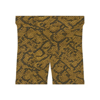 Snake Print Biker Shorts