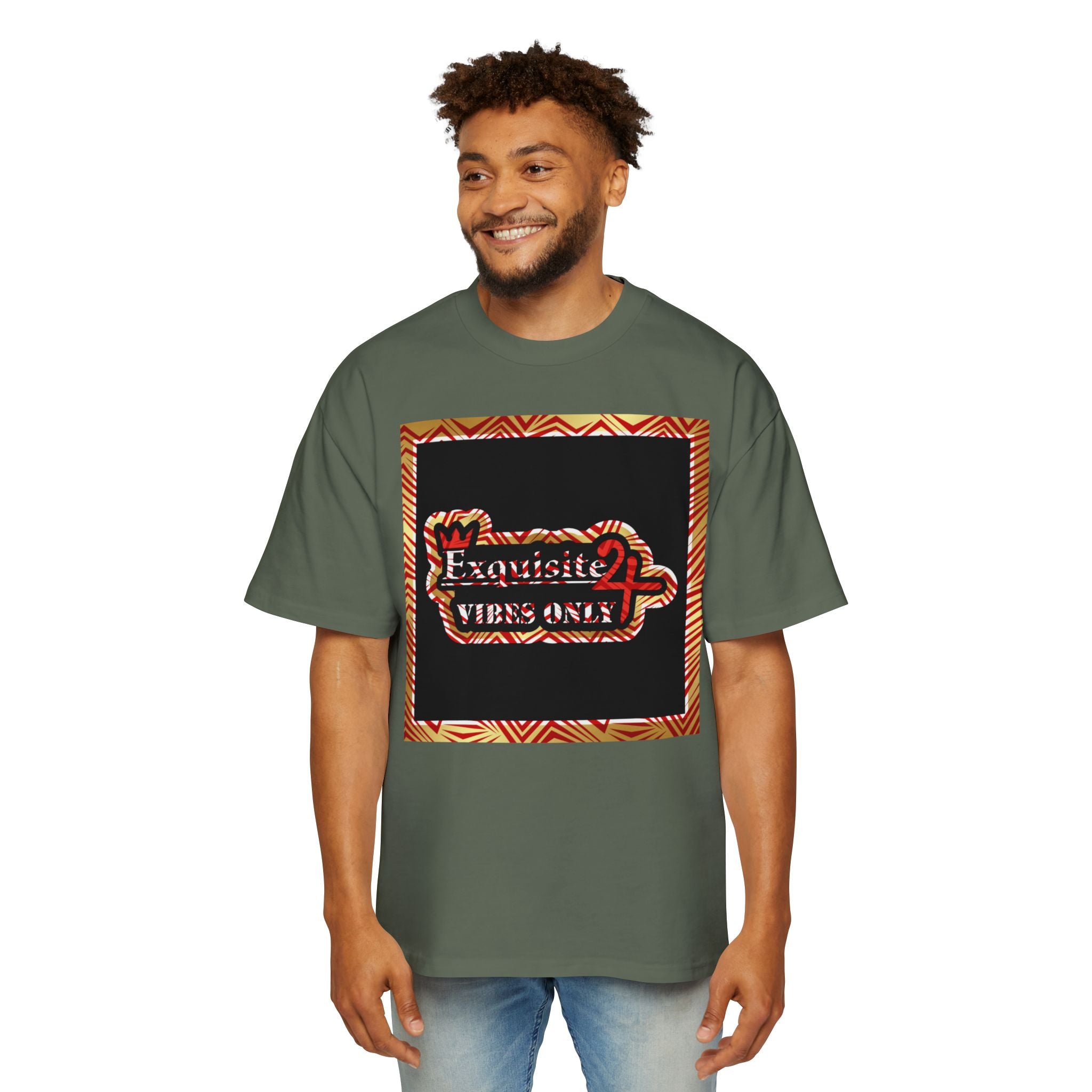 Exquisite 24 Vibes Only Patterned Frame Tee