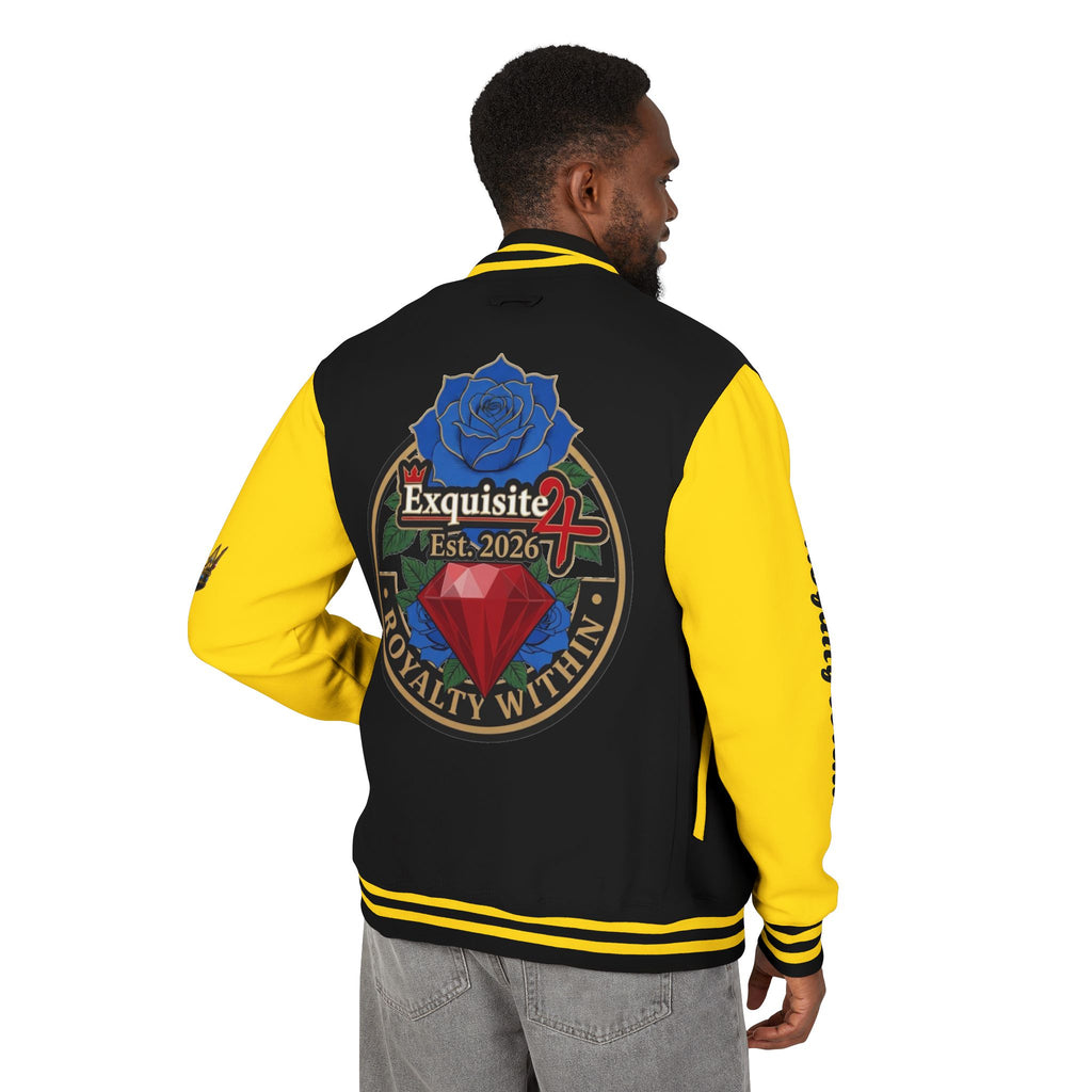 Exquisite 24 Royalty Within Emblem Varsity Jacket