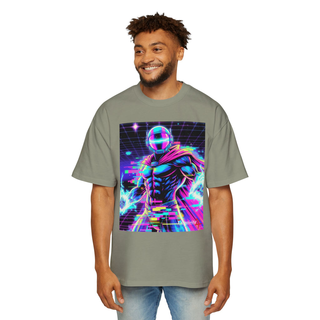 Graphic Tee — Retro Cyberhero Oversized Tee