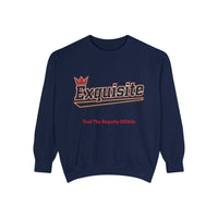 Exquisite 'Feel The Royalty Within' Sweatshirt — Crown Emblem Garment-Dyed Crewneck