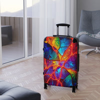 Colorful Cracked Glass Suitcase