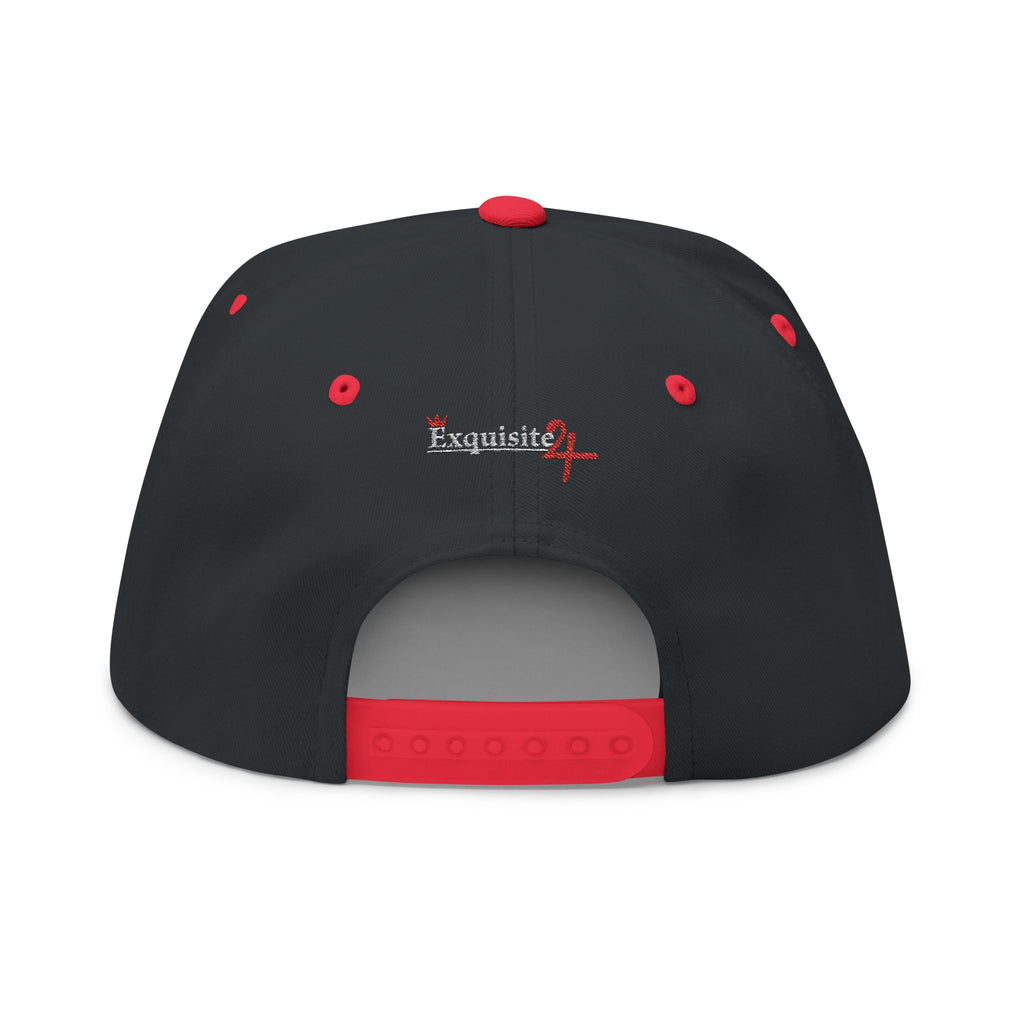 Classic Exquisite 24 Embroidered Flat Bill Cap