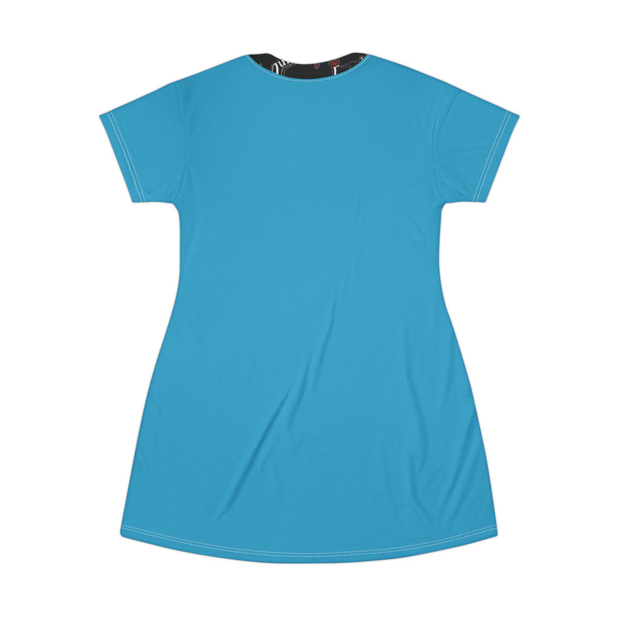 Exquisite 24 Afro Chic Portrait T-Shirt Dress