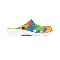 Tie-Dye Rainbow EVA Foam Clogs