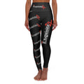 High-Waisted Yoga Leggings — Exquisite 24 Logo All-Over Print