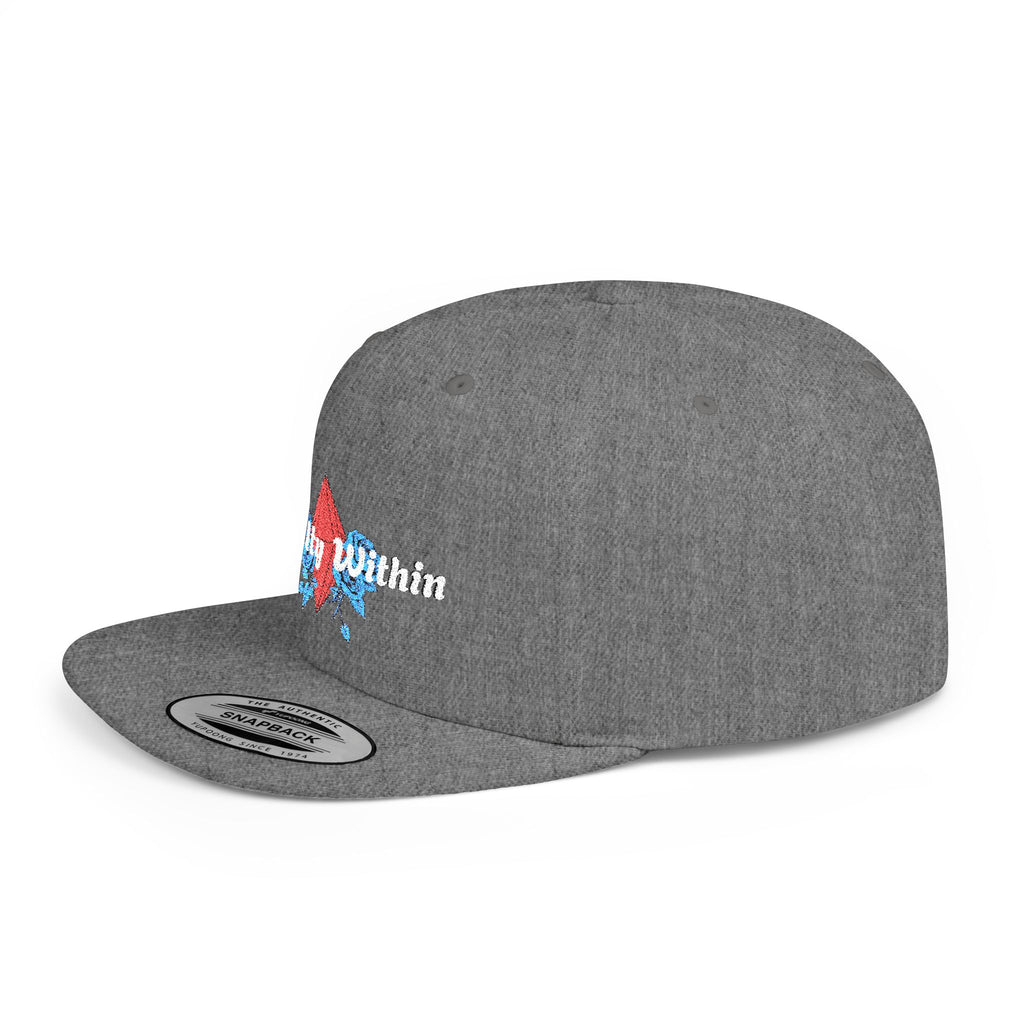 'Royalty Within' Embroidered Flat Bill Snapback Cap