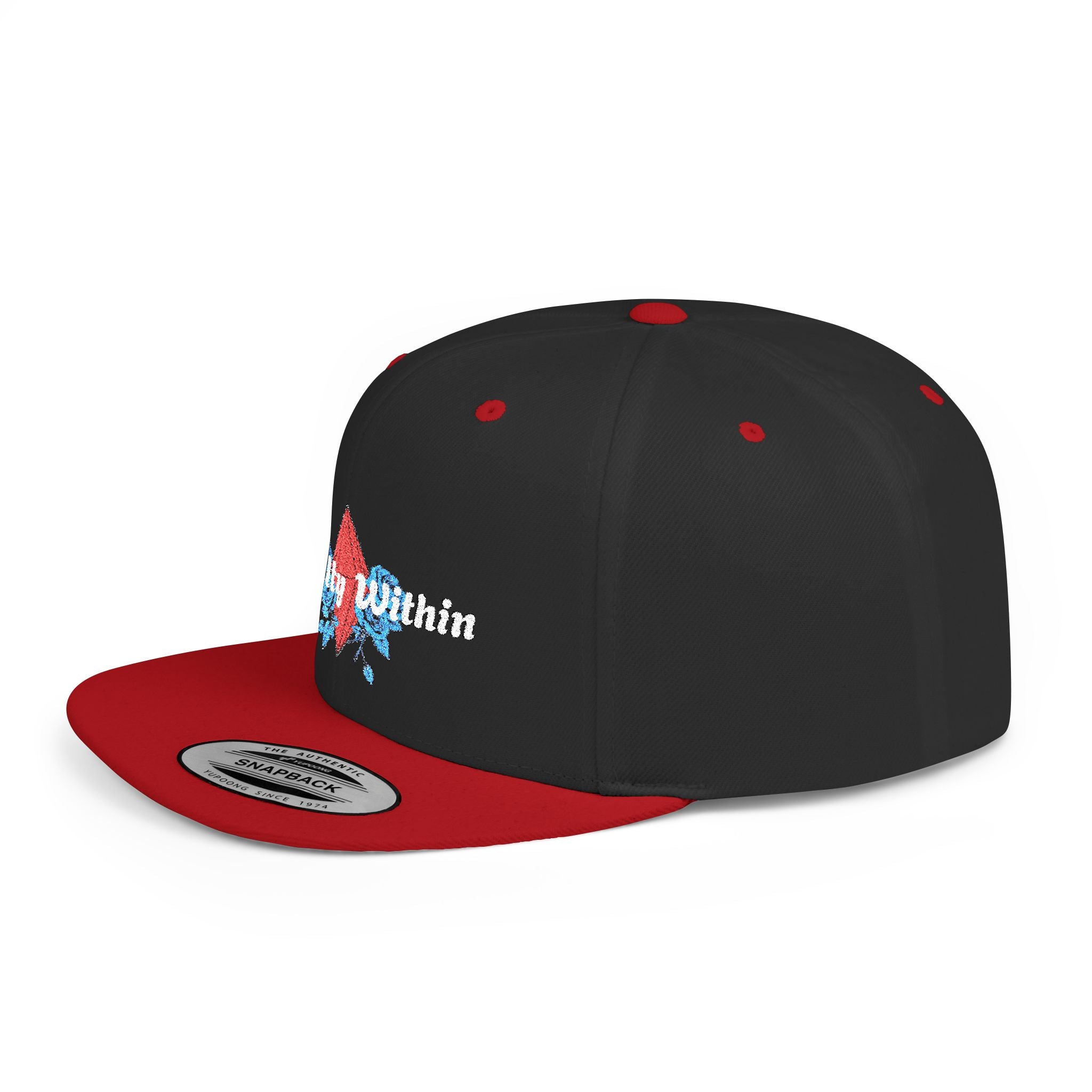 'Royalty Within' Embroidered Flat Bill Snapback Cap