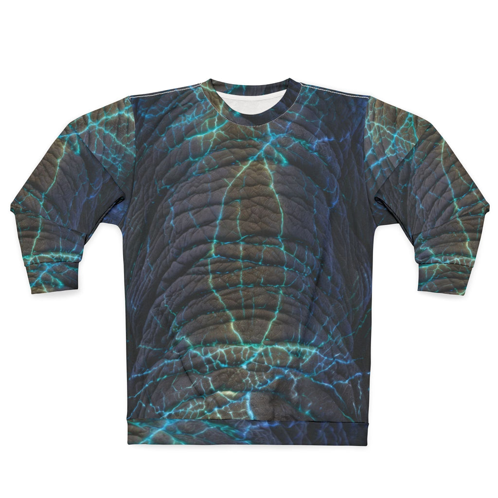 Elephant Blue Lightning Ripple Sweatshirt